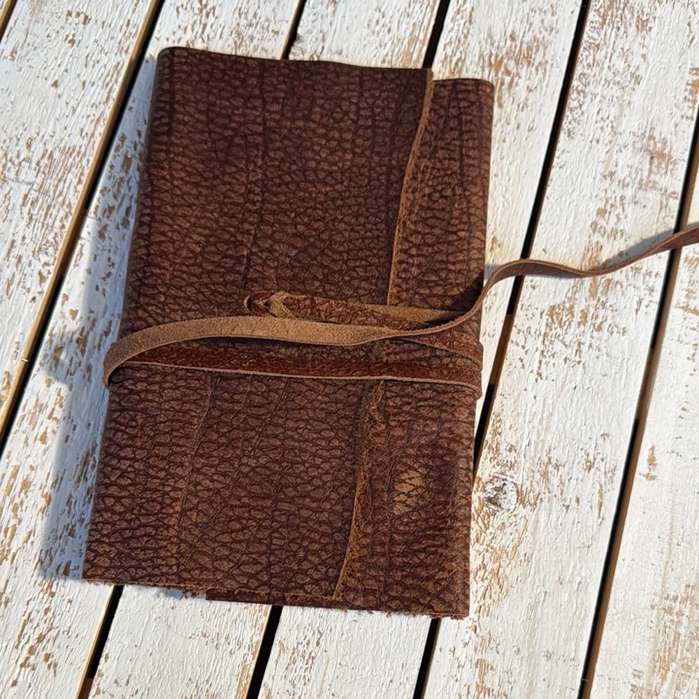 NWOT Hand bound/handmade leather journal ~60pages
